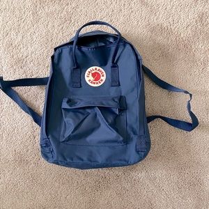 Never used Fjallraven blue knapsack